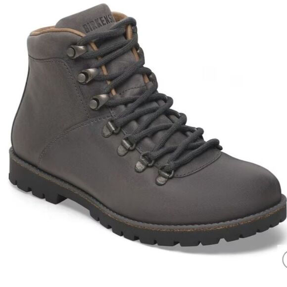 Birkenstock Jackson Leather Lace Up Boot Gray Size EU 37 - Picture 1 of 16